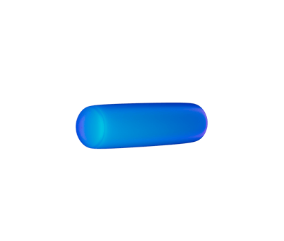 3D Matte blue minus symbol with a modern, sleek and minimal design. 3d illustration png