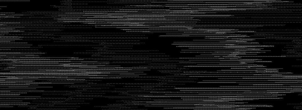TV static noise texture. Damage, error, distorted VHS screen overlay. Glitch pixelated random background. Black white grunge television interference. Digital pixel effect backdrop vector