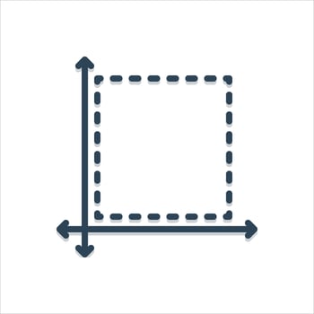 Color icon size vector