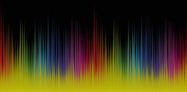 Color sound wave. vector