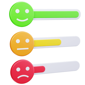 3D Icon Feedback Rating Color Bar png