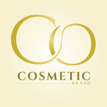 Luxury Gold Intertwined C and O Monogram Logo for Cosmetic Brand Elegant Minimalist Design vector