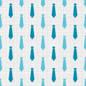 Male seamless pattern with blue neckties vector