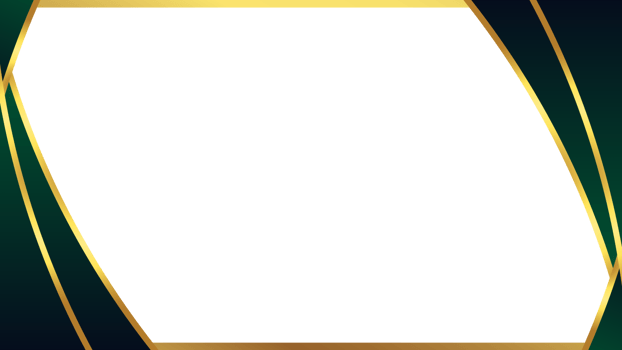 Elegant Dark Green and Gold Abstract Frame Background png