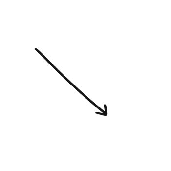Diagonal Downward Arrow Sketch png