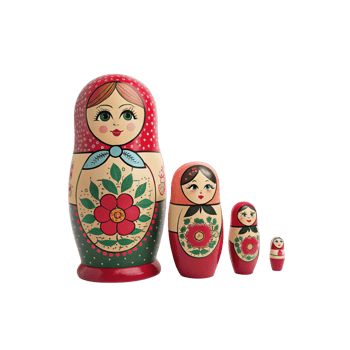 Buy russian nesting dolls matryoshka babushka dolls online for sale transparent background png