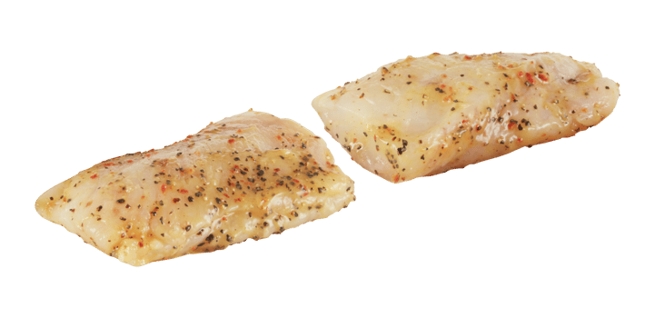 Fish with fresh chili cut out isolated transparent background png