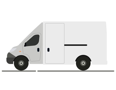 Illustration of a truck. Modern machine for delivering goods, logistics, transporting goods and commercial services. vector