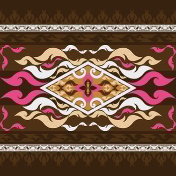 Floral pattern with vibrant colors vector
