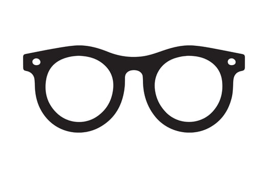 A glasses icon illustration vector