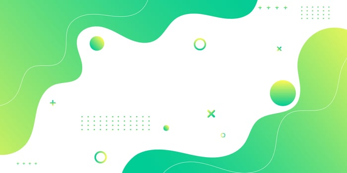 Green and white abstract background with minimal elements vector