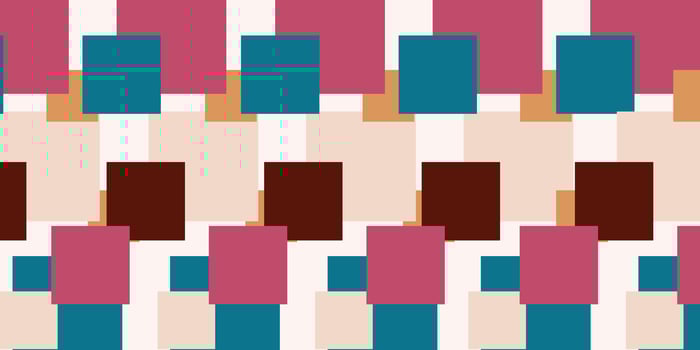 Abstract checkered background with pastel colored geometric patterns. vector