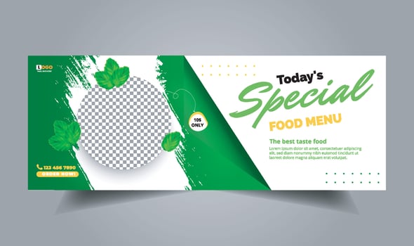 Modern Restaurant Food Menu Cover vector