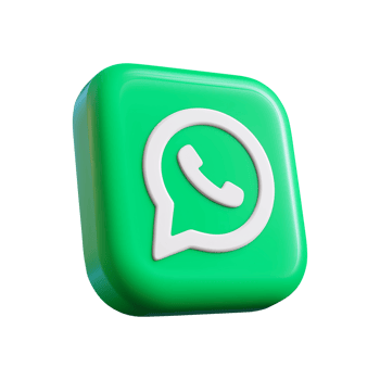 whatsapp 3d floating icon Isolated on Transparency Background png