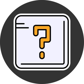 Question mark Filled Grey Circle Icon vector