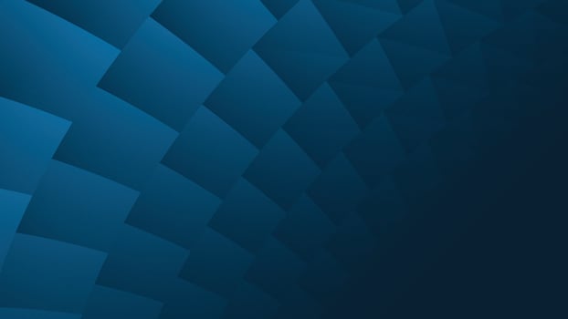 Modern abstract background in dark blue tones featuring curved layered squares and gradient depth. Ideal for presentations, digital design, and professional graphic projects. vector