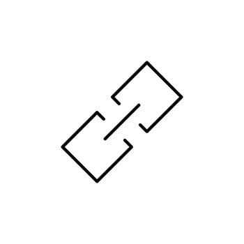 Secure Link Line Icon for Digital Access vector