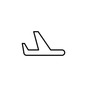 Flight Signal Off Line Icon Element vector