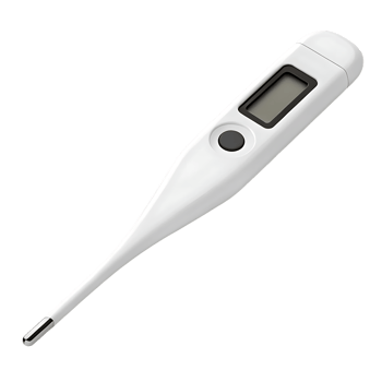 Digital medical thermometer LCD display png