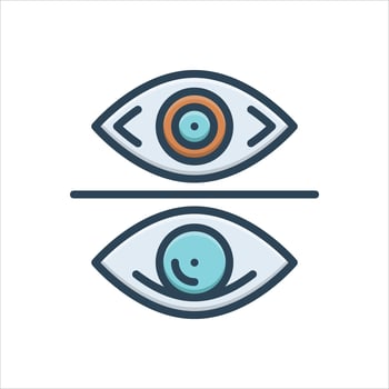 Color icon compare vector
