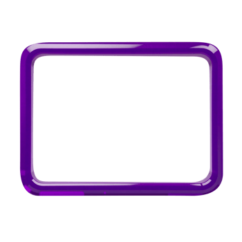 Purple square frame on a transparent background png