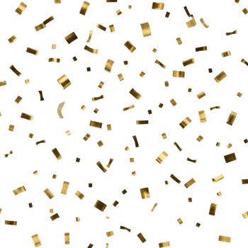 radiant golden particles for decoration png