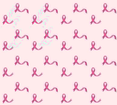 Breast cancer seamless pattern vector