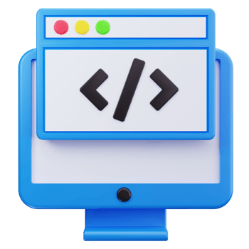 3D Icon Web Code Integration Display png