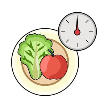 illustration of Fasting Clock vector