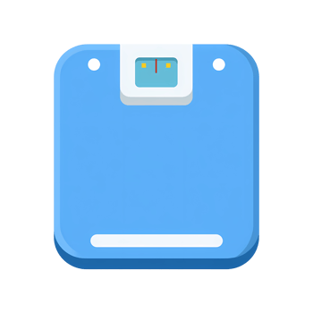 Light Blue Bathroom Scale Illustration on Transparent Background light blue png