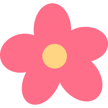 Minimalist Pink Flower Beauty png