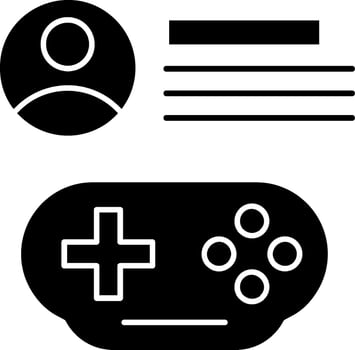 Game Viewers Glyph Icon vector