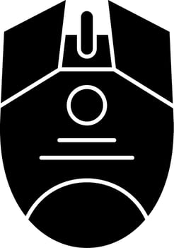 Gaming Mouse Glyph Icon vector