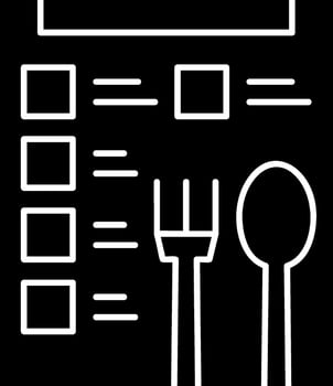 Menu Glyph Icon vector