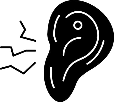Noise Pollution Glyph Icon vector