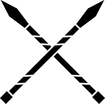 Lance Glyph Icon vector