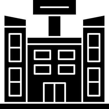 Hotel Glyph Icon vector