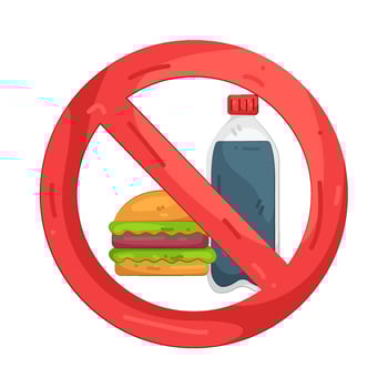No Junk Food vector