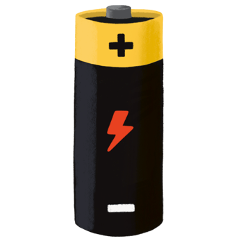 Battery cartoon illustration png