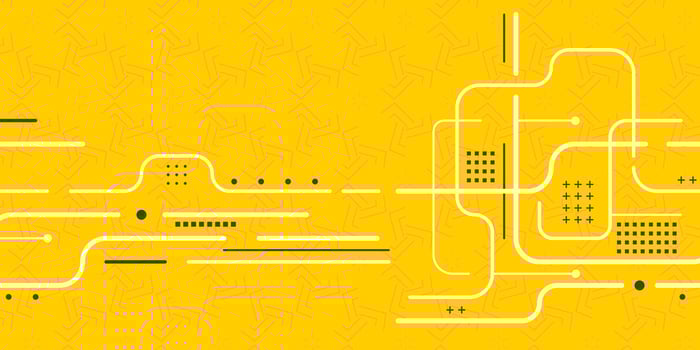 Technology background of lines. vector