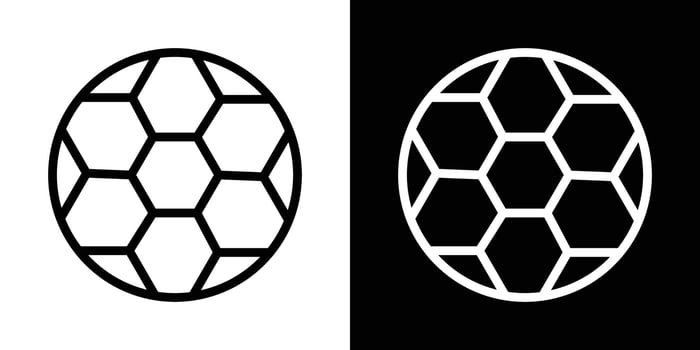 Football icons set in stroke line style vector