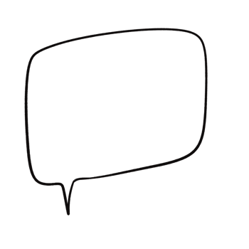 Square Comic Bubble Outline Hand Drawn Speech Balloon png
