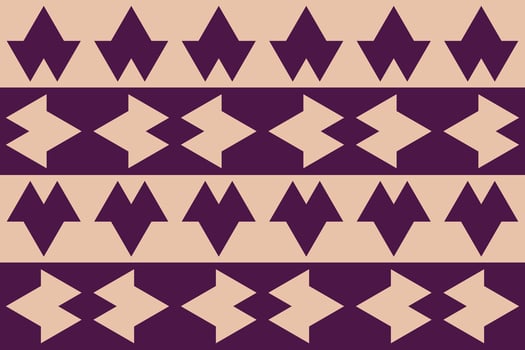 A purple and beige pattern with arrows vector