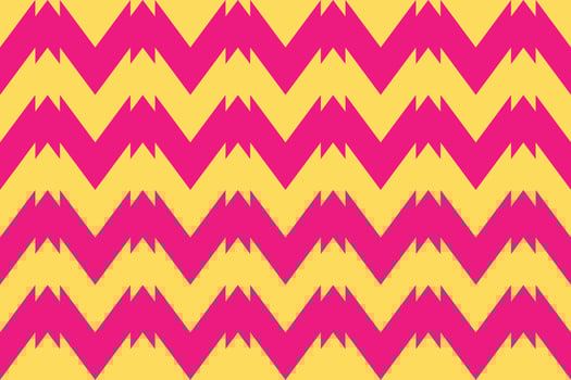 A yellow and pink chevron pattern vector