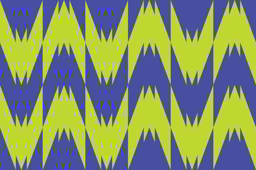 A blue green zigzag pattern vector