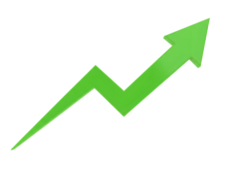 Green Upward Trending Arrow, Growth, Progress, Success, Development, Positive Movement, Financial Growth, Economic Progress, Business, Increase, Improvement, Advancement png