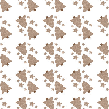 Brown Christmas tree print pattern. Papers vinyl, Fabric surface design, winter books file gifts. png