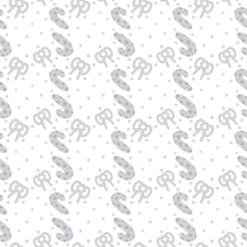 Gray candy canes and bow Christmas winter pattern. png