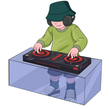 Dj Illustration Character Cartoon png