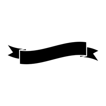 Ribbon banner icon. Simple illustration of ribbon banner icon for web vector
